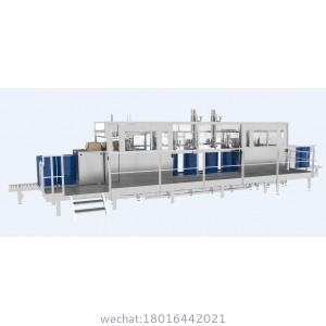 Automatic filling machine of drums in line